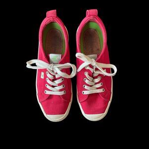 Cariuma Unisex Slip On Sneaker Red Knit Women’s Size US 7.5 Men's 6